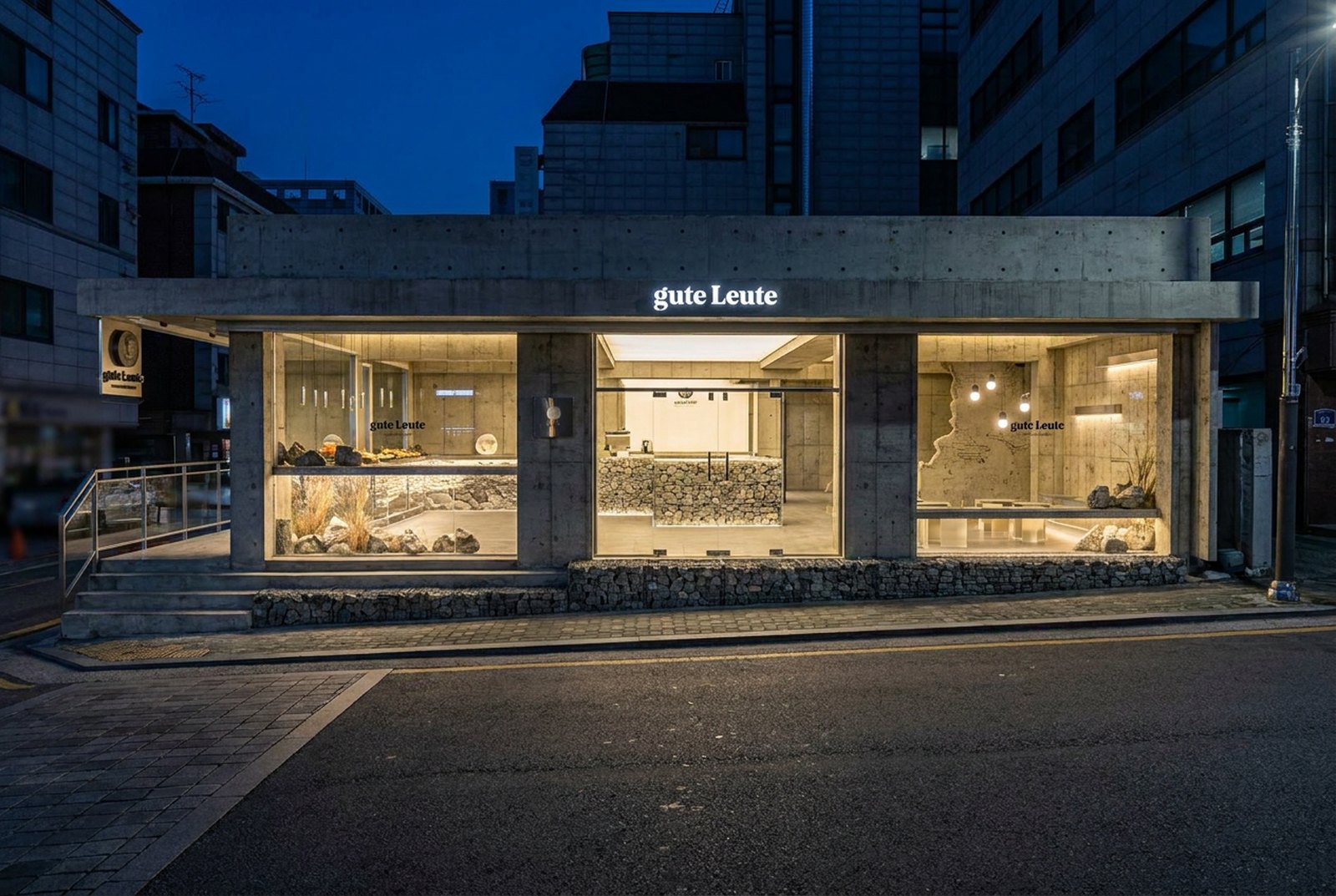 야간 외관 — 실사화 렌더링