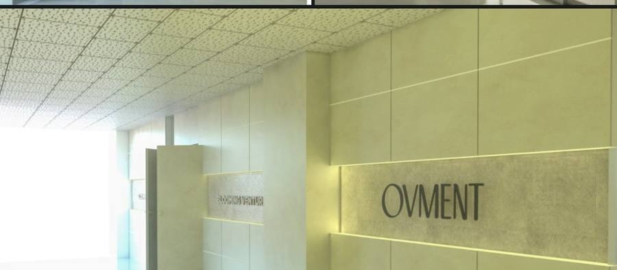 OVMENT 백라이트 로고 사이니지